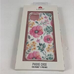 New LMNT white floral Phone case for iphone 11 Pro Max